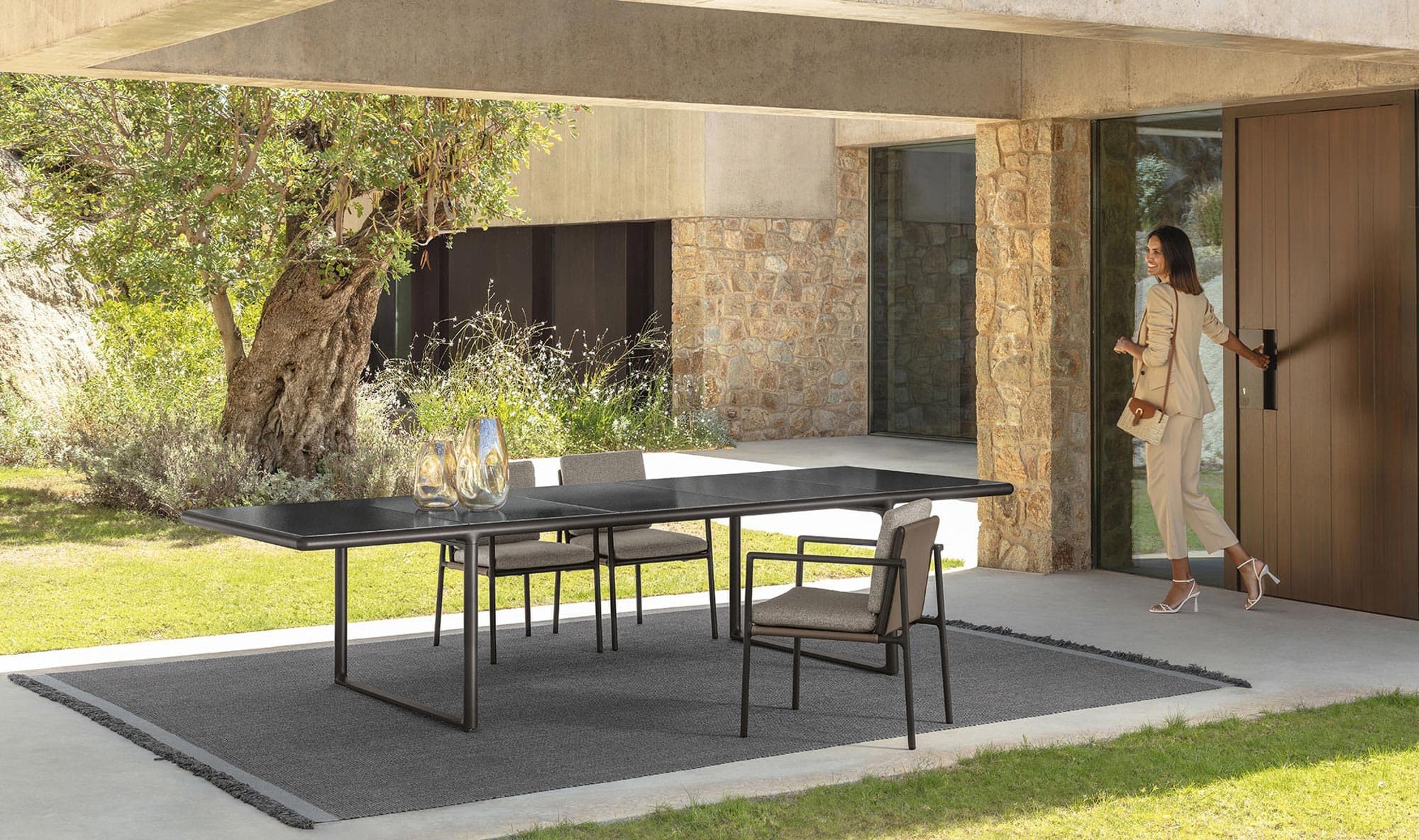 Tresse Outdoor Dining Armchair